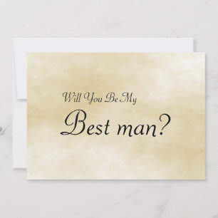 Vill du vara min best man Inbjudan
