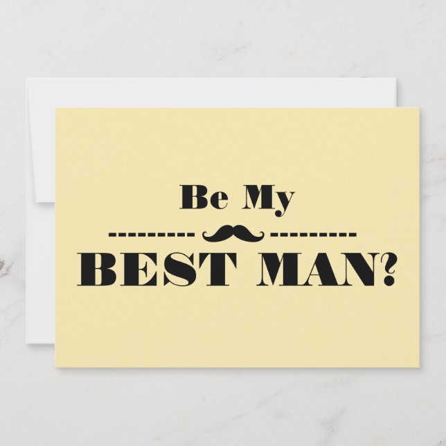 Vill du vara min best man-inbjudan inbjudningar (Framsida)