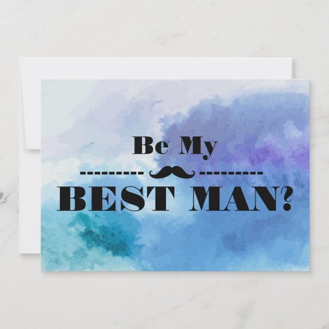 Vill du vara min best man-inbjudan inbjudningar (Framsida)