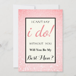 Vill du vara min best man? inbjudningar