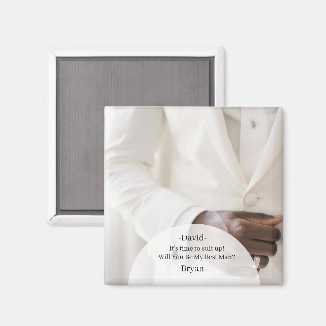 Vill du vara min best man magnet (Front/Back)