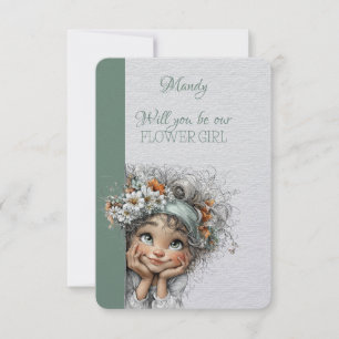 Vill du vara min blomsterflicka