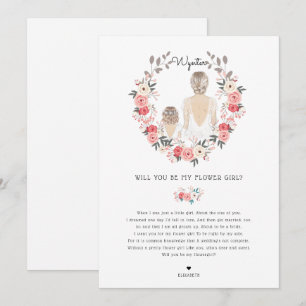Vill du vara min blomsterflicka förgiftningsförsla inbjudningar