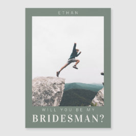 Vill du vara min Bridesman Minimalistisk Foto Mode