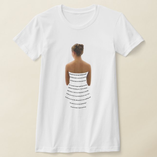 Vill du vara min brudtjänare? t shirt (Laydown)