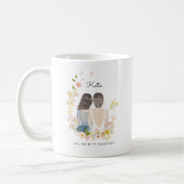 Vill du vara min brudtjänst/hedersjungfru-förfråga kaffemugg