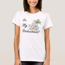 Vill du vara min brudtjänsteflicka? Bröllopsinbjud