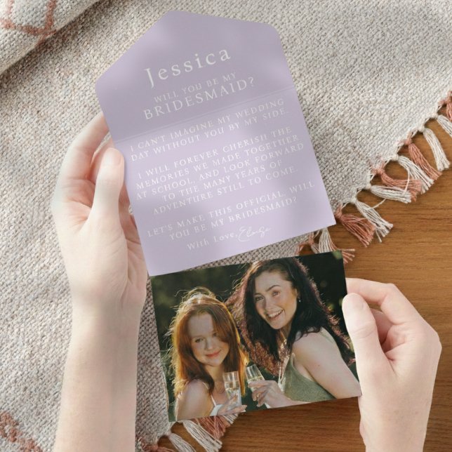 Vill du vara min brudtjänsteflicka Förslagsbrev Fo (Pop the question to your bridal party with this Will You Be My Bridesmaid Proposal Letter!)