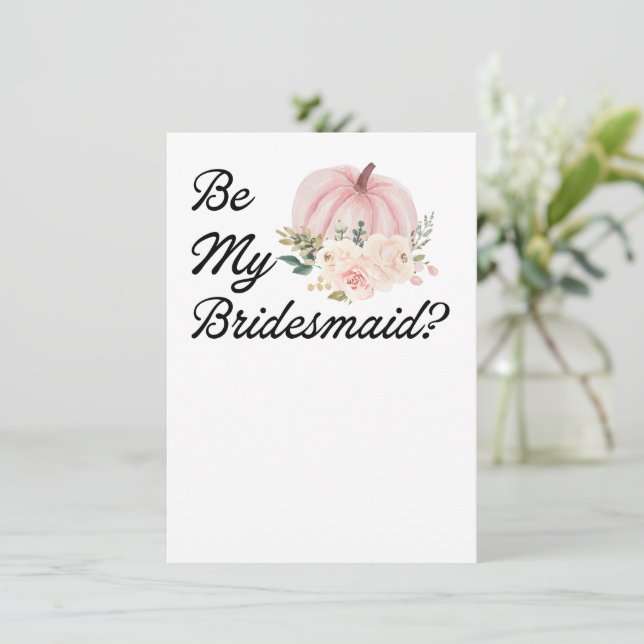Vill du vara min brudtjänsteflicka? Inbjudan förfr (Stående Fram)