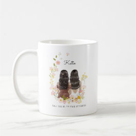 Vill du vara min brudtjänsteförslag C Kaffemugg