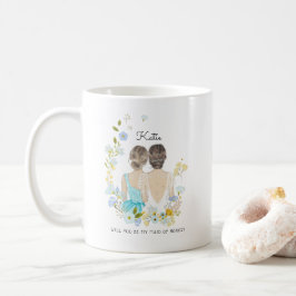Vill du vara min brudtjänsteförslag C Kaffemugg