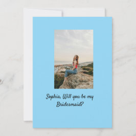 Vill du vara min brudtjänstfoto elegant modern  inbjudningar