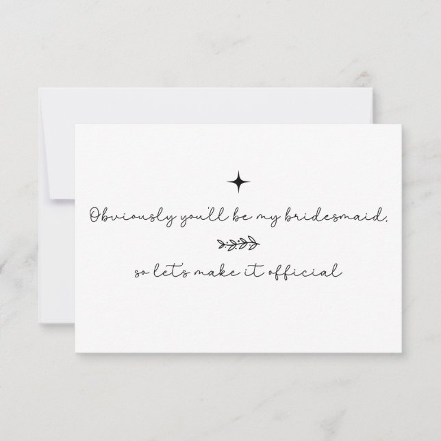 Vill du vara min brudtjänstinvitation inbjudningar (Framsida)