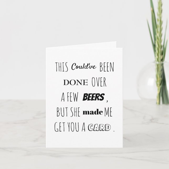 Vill du vara min förlovade mans bröllespresent För Kort (Framsida)