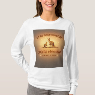 Vill du vara min gudmor?” Kanguru presentdesign T Shirt