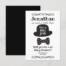 Vill du vara min ringbärare i vintage-stil