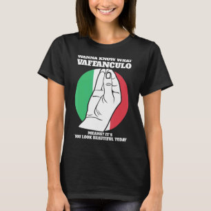 Vill du veta vad vaffanculo Italio Italien vaffanc T Shirt