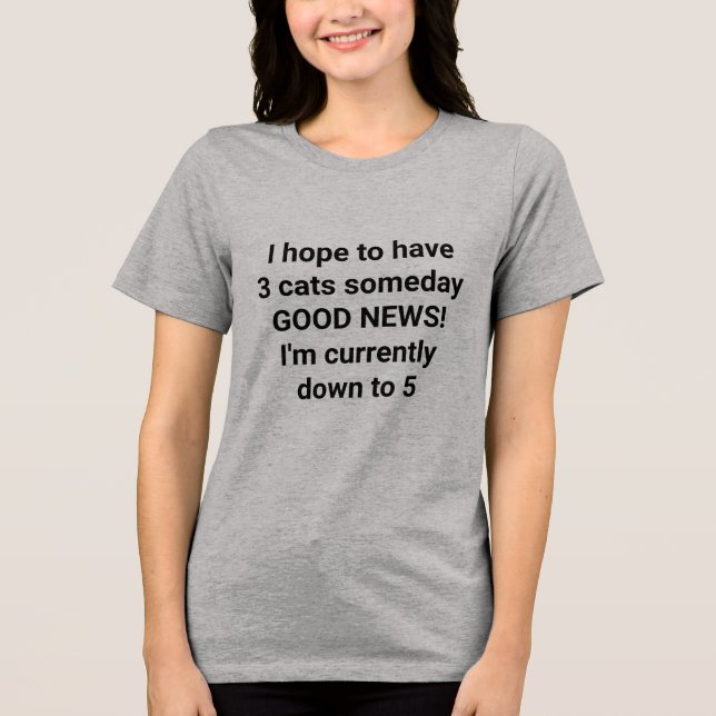 Vill ha 3 katter T-Shirt (Framsida)
