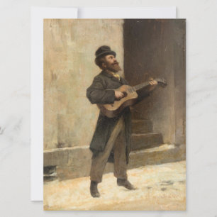 Vill ha musiker med gitarr (av Induno) Kort