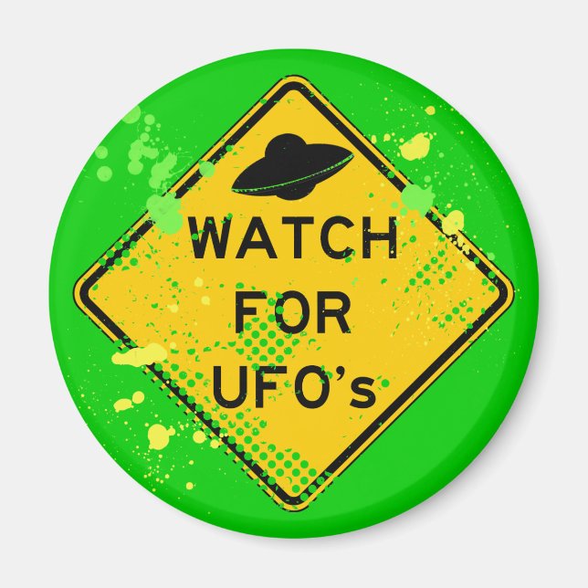 VILL HA UFO:s Magnet (Framsidan)