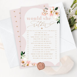Vill hon hellre ha  möhippa för blommigt?