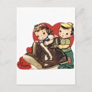 Vill jag att du ska vara min Valentine? Helg Vykort