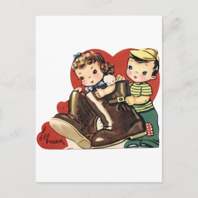 Vill jag att du ska vara min Valentine? Helg Vykort (Framsida)