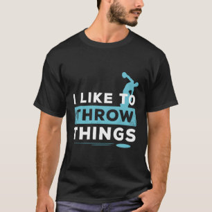 Vill kasta Sak Track Fält Discus-Idrottsman T Shirt