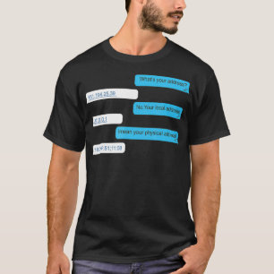 VILL-kodning för programvarukodning i Adress T Shirt