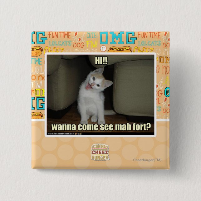 Vill kom se mah fort? knapp (Framsida)