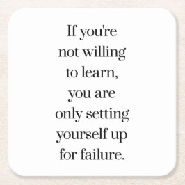 Vill lära sig Papper Underlägg