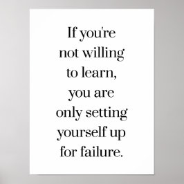 Vill lära sig Poster