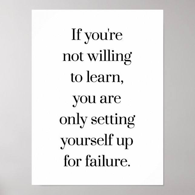 Vill lära sig Poster (Framsidan)