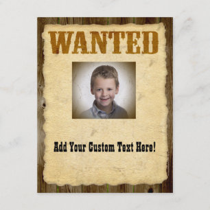 Vill Poster gammaldags foto Inbjudningar