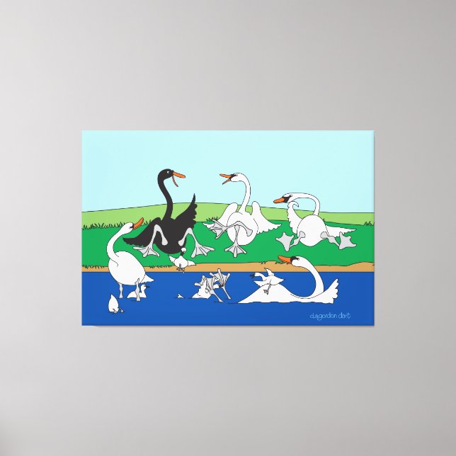 Vill prata 40 x 60 Kanvastryck (Framsida)