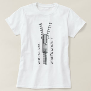 Vill se vad som står under svart personlig text, Z T Shirt