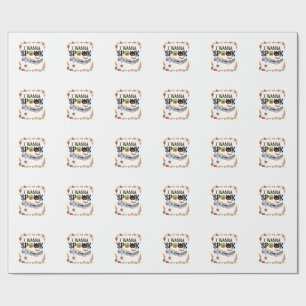 Vill Skrämma Någon Halloween-pumpor Spindel Fladde Presentpapper