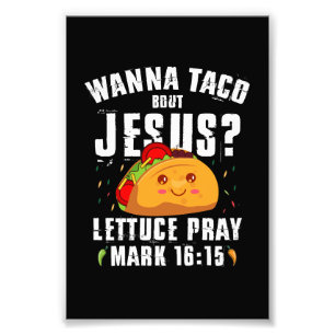 Vill Tala Om Jesus Cinco de Mayo Kristna Fototryck