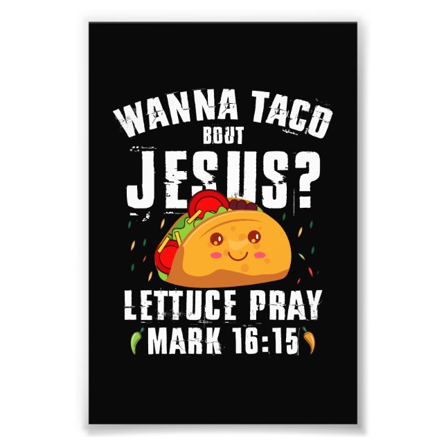 Vill Tala Om Jesus Cinco de Mayo Kristna  Fototryck (Framsidan)