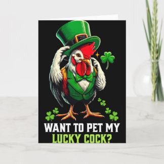 Vill Vill Pet My Lucky Roliga St Patrick's Day Chi Kort