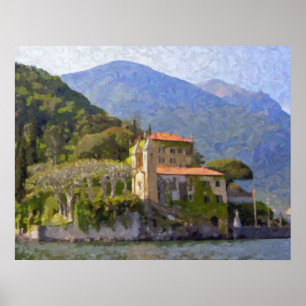 Villa Balbianello, sjöComo affisch
