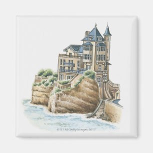 Villa Belza, Biarritz, frankrike Magnet