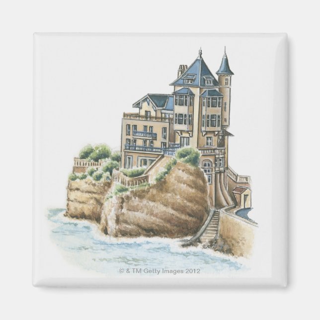 Villa Belza, Biarritz, Frankrike Magnet (Framsidan)