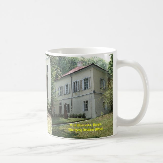 Villa Bertramka-Mozart-Prag Kaffemugg (Höger)