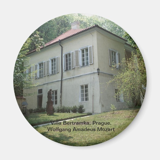Villa Bertramka-Mozart-Prag Magnet (Framsidan)