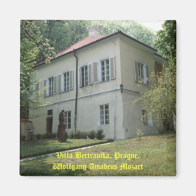 Villa Bertramka-Mozart-Prag Magnet (Framsidan)