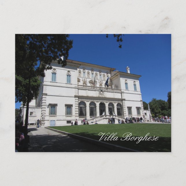 Villa Borghese, Rom, Italien Vykort (Framsida)