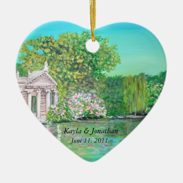 Villa Borghese som gifta sig prydnaden Julgransprydnad Keramik (Framsidan)