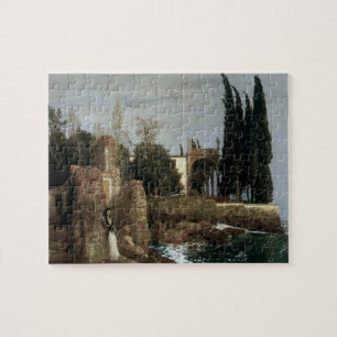 Villa By The Sea av Arnold Böcklin, symbolism kons Pussel
