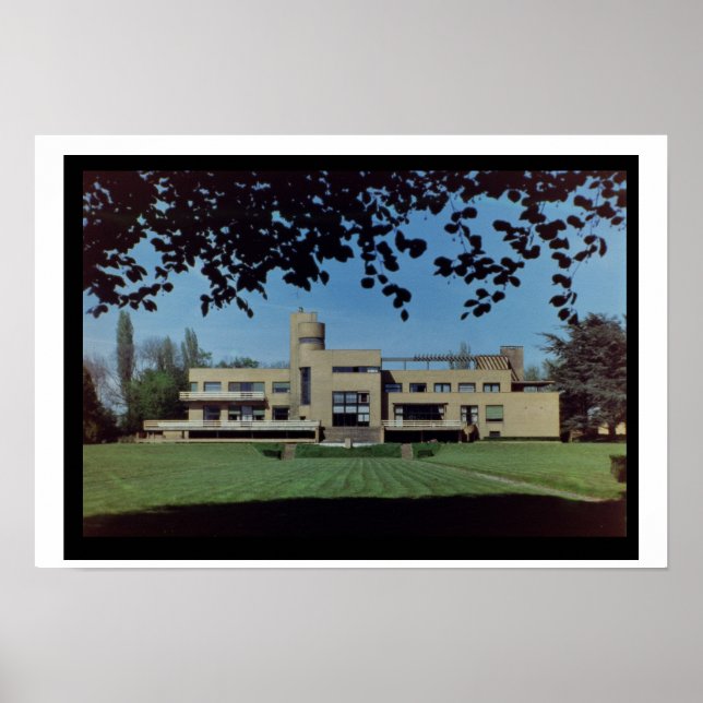 Villa Cavroix, designad av Robert Mallet-Stevens ( Poster (Framsidan)